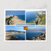 ES Costa Brava - Calella Beach - Tossa de Mar - Briefkaart (Voorkant)