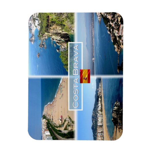 ES Costa Brava - Calella Beach - Tossa de Mar - Magneet (Verticaal)