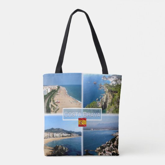 ES Costa Brava - Calella Beach - Tossa de Mar - Tote Bag (Achterkant)