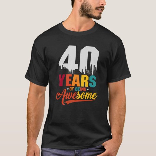 Es Dauerte 40 Jahre 40th Birthday Gift 19 T-shirt (Voorkant)