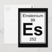 Es - Einsteinium Briefkaart (Voorkant / Achterkant)