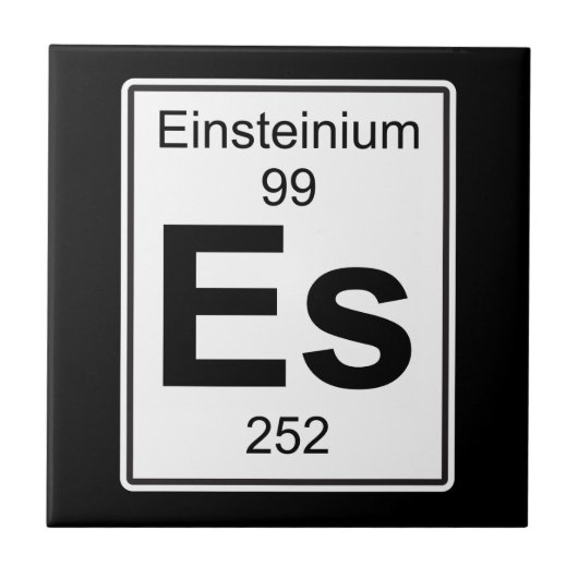 Es - Einsteinium Tegeltje (Voorkant)