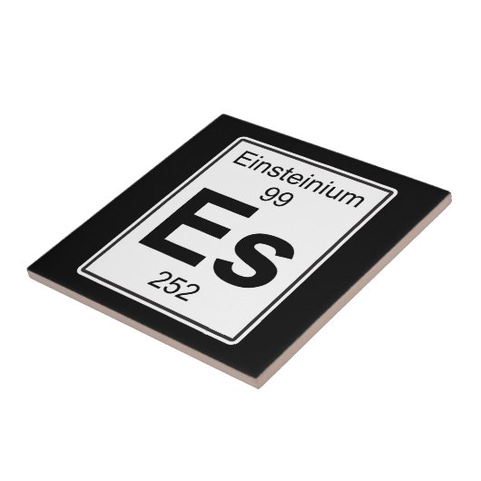 Es - Einsteinium Tegeltje (Zijkant)