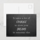 Es erfordert Mut Briefkaart (Voorkant / Achterkant)