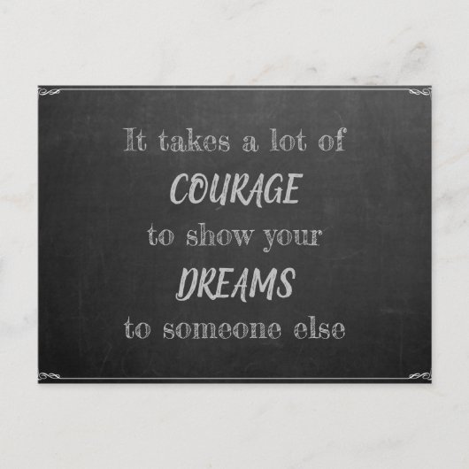 Es erfordert Mut Briefkaart (Voorkant)