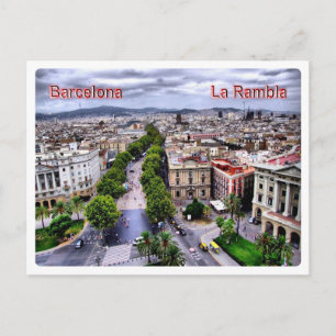 ES Europe - Spanje - Barcelona la Rambla - Briefkaart
