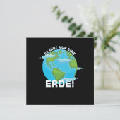 Es Gibt Nur Eine Erde Klimaschutz Umweltschutz Nat Kaart (Staand voorkant)