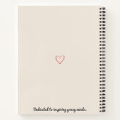 ES leraar waardering geschenk aangepaste opvoeder Notitieboek (Achterkant)