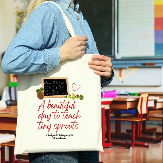ES leraar waardering geschenken aangepaste leraren Tote Bag
