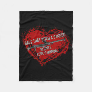 Es Love Cannons Grappige Volwassene Meme Gamer Ani Fleece Deken