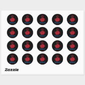 ES Love Independence Founding Fathers Funny 4th of Ronde Sticker (Vel)
