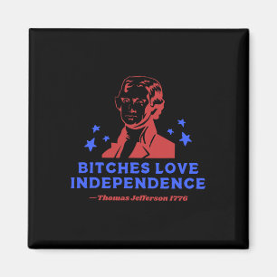 ES Love Independence Funny 4th of July beroemd gem Magneet