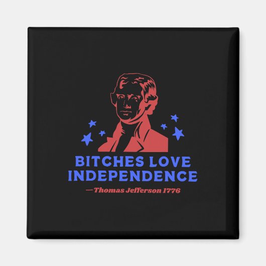 ES Love Independence Funny 4th of July beroemd gem Magneet (Voorkant)