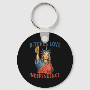 ES Love Independence Funny 4th of July Patriotic Sleutelhanger