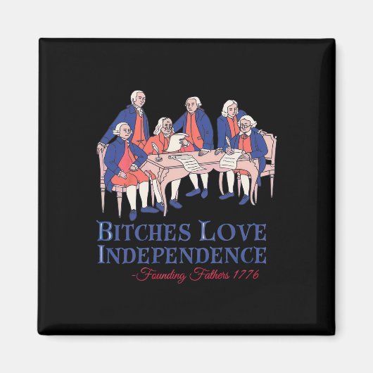 ES Love Independence Thomas Grappig 4 juli Magneet (Voorkant)
