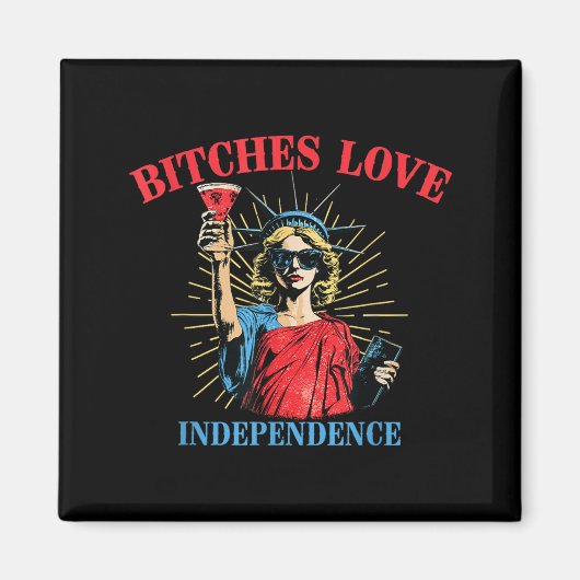 Es Love Onafhankelijkheid 4e Juli Standbeeld van d Magneet (Voorkant)