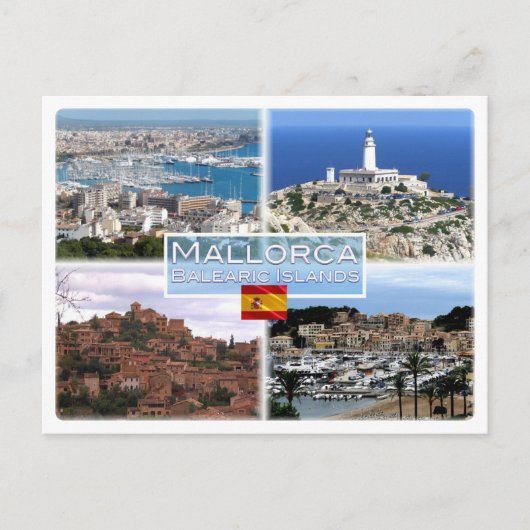 ES Mallorca - Uitzicht Palma Bay - Pet de Formento Briefkaart (Voorkant)