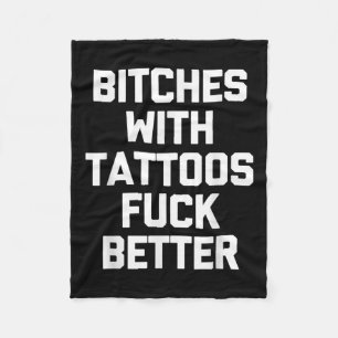 ES met Tattoos voor beter - grappig Tattoo liefheb Fleece Deken
