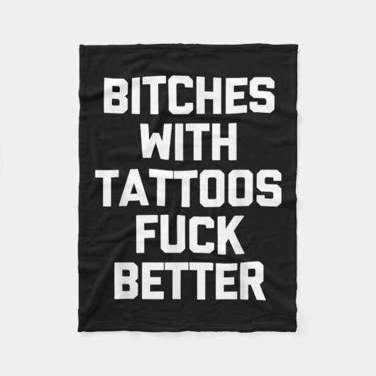 ES met Tattoos voor beter - grappig Tattoo liefheb Fleece Deken (Voorkant)