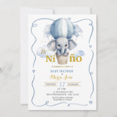 Es Nino Elephant Mexican Baby shower Kaart (Voorkant)