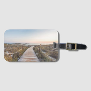Es Pujols-strand op zonsopgang Bagagelabel