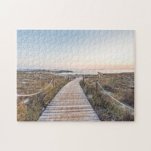 Es Pujols-strand op zonsopgang Legpuzzel (Horizontaal)