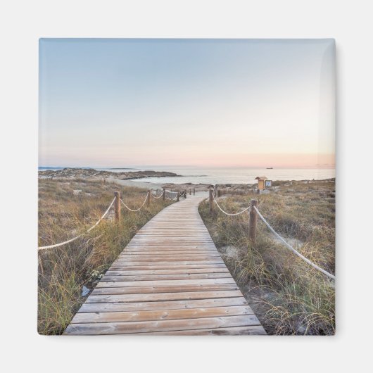 Es Pujols-strand op zonsopgang Magneet (Voorkant)