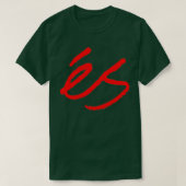 ES Skateboarden in RedTShirt T-shirt (Design voorkant)