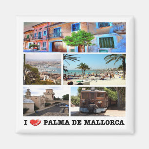 ES - Spanje - Palma de Mallorca - I Love - Collage Magneet