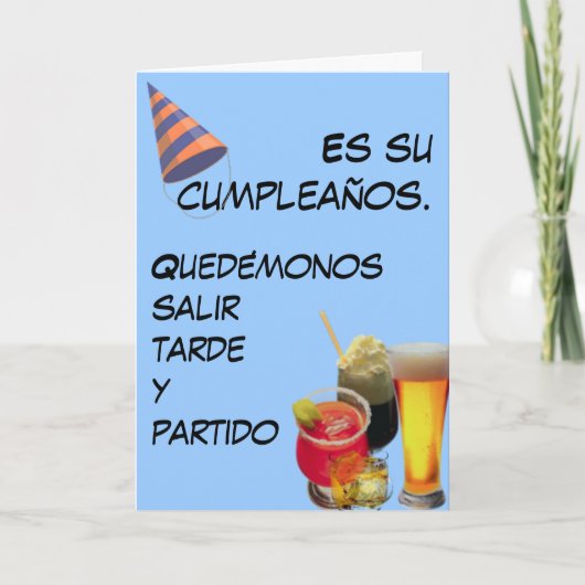 Es su cumpleaños. kaart (Voorkant)