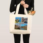 ES Tenerife - Los Gigantos - Santa Cruz - El Teide Grote Tote Bag (Voorkant (product))