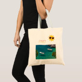 Es un bolso especial con un menaje positivo. tote bag (Voorkant (product))