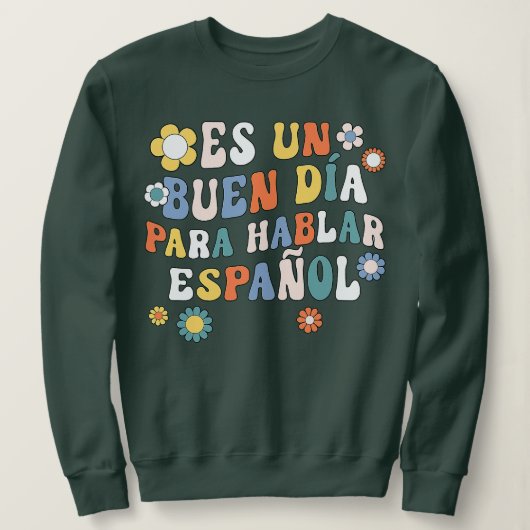 Es Un Buen Dia Para Hablar Espanol Kerstmis 2023 Trui (Design voorkant)