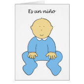 Es un niño Het is een Baby Boy in het Spaans (Voorkant)