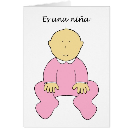 Es Una Niña Het is een babymeisje in het Spaans (Voorkant)
