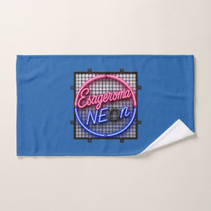 Esageroma Neon - Retro jaren 80 Synthwave Design Handdoek