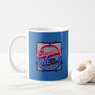 Esageroma Neon - Retro jaren 80 Synthwave Design Koffiemok