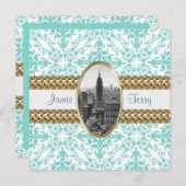 ESB 01 B&W Uitnodiging voor het Huwelijk (Voorkant / Achterkant)