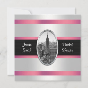 ESB Bruiloft Uitnodiging Wit Roze