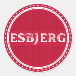 Esbjerg City Pride Embleem – Deense identiteit Ronde Sticker