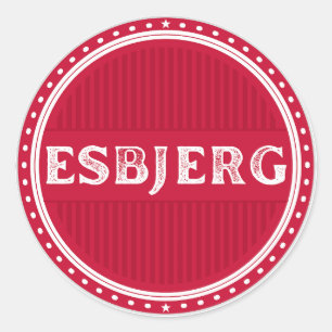 Esbjerg City Pride Embleem – Deense identiteit Ronde Sticker