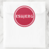 Esbjerg City Pride Embleem – Deense identiteit Ronde Sticker (Tas)