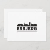 Esbjerg Denemarken Stad Skyline Cityscape Travel G Briefkaart (Voorkant / Achterkant)