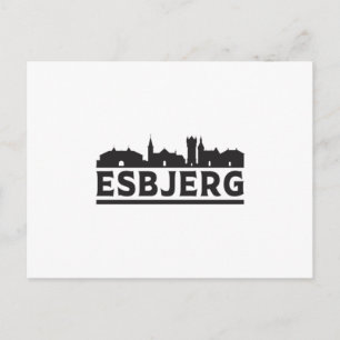 Esbjerg Denemarken Stad Skyline Cityscape Travel G Briefkaart