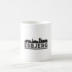 Esbjerg Denemarken Stad Skyline Cityscape Travel G Koffiemok