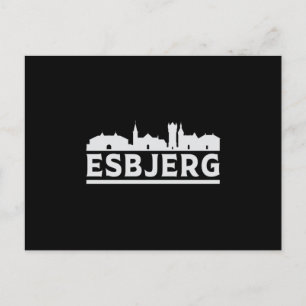 Esbjerg Denmark City Skyline Cityscape Funny Gift Briefkaart