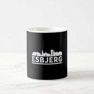 Esbjerg Denmark City Skyline Cityscape Funny Gift Koffiemok