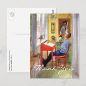 Esbjorn doet zijn thuiswerk door Carl Larsson Briefkaart (Voorkant / Achterkant)