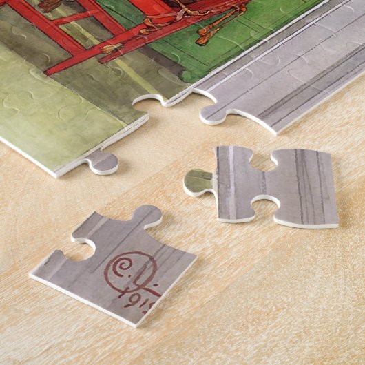 Esbjorn doet zijn thuiswerk door Carl Larsson Legpuzzel (Zijkant)