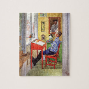 Esbjorn doet zijn thuiswerk door Carl Larsson Legpuzzel